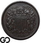 1866 TWO CENT PIECE LOVELY SURFACES CHOICE AU /UNC 1866 TWO CENT PIECE LOVELY SURFACES CHOICE AU /UNC