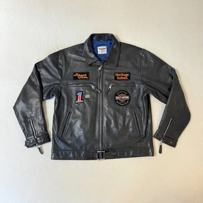 Noble House Ulm Jagdflieger Berlin BF-109 Pilot Leather Flight Jacket Size 3XL - Image 1 of 4
