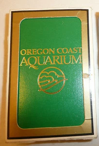 Oregon Coast Aquarium Green Deck of Playing Cards - Souvenir Novelty Green - Picture 1 of 2
