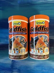 Tetra Goldfish Fish Food Vitamin C Flakes Clean Water Complete Diet 100g 08/24