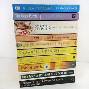 10x General Literary Fiction Mixed Author Book Bundle Where The Crawdads Sing - Picture 1 of 14