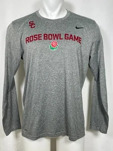 USC Trojans Rose Bowl Team Issue Nike Football Gray Longsleeve Shirt Men's XL - Picture 1 of 16