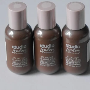 3x Studio London Flaunt Flawless Perfecting Foundation SHADE 3 50ml SPF 20 #H - Picture 1 of 2