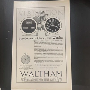 Vintage 1922 Waltham Watches Vibration Ad Advertisement  - Picture 1 of 2