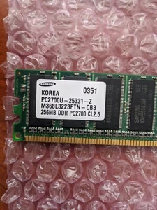 256MB Memory RAM M368L3223FTN-CB3 PC-2700U-25331 DDR CL2.5 SAMSUNG - Picture 1 of 3
