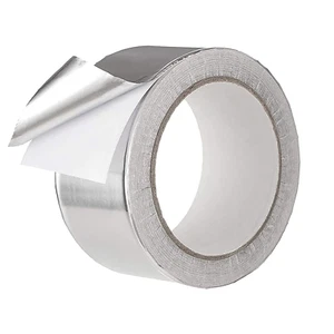 2 Inch x 82Ft Aluminum Foil Tape HVAC Silver Duct Tape for Dryer Vent Pipe - Picture 1 of 12