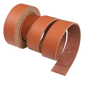Brown Leather Strap 90 Inches Long 1 Inch Wide Leather Belt Strips - Picture 1 of 5