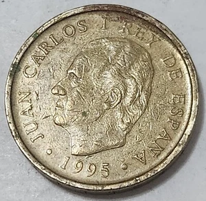 SPAIN ๐ช๐ฆ 100 PESETAS COIN 1995 (COMMEMORATIVE COIN) (KING JUAN CARLOS I) - Picture 1 of 2