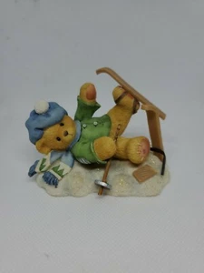 1997 ENESCO Cherished Teddies #269743 SPENCER I'm Head Over Skis For You VINTAGE - Picture 1 of 9