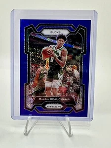 2023-24 Panini Prizm Marjon Beauchamp #268 FOTL Blue Shimmer Rookie Bucks /35 - Bild 1 von 2