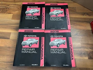 2006 TOYOTA TUNDRA Service Shop Repair Manual Set (4)_SR5_LIMITED_OEM_NICE! - Picture 1 of 8