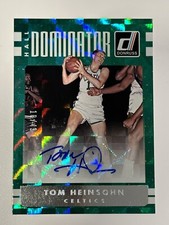 2016-17 Panini Donruss Hall Dominator Signatures Tom Heinsohn #4 auto/49 HOF