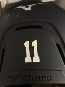 Custom Vinyl Decal Number For Baseball Batting Helmet - Picture 1 of 1