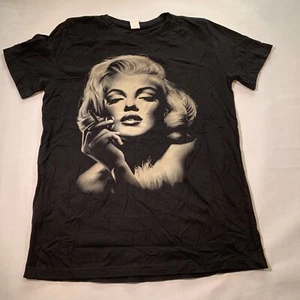 Marilyn Monroe Women’s Black Graphic T Shirt Sz M - Picture 1 of 6
