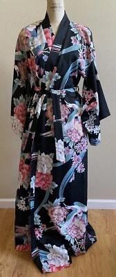 Bata kimono japonesa vintage Neiman Marcus talla mediana larga usada en excelente estado Kabuki Foto 1 de 4