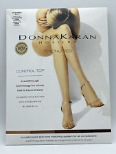 Donna Karan Control Top Pantyhose Tone B02 M The Nudes 7 Denier