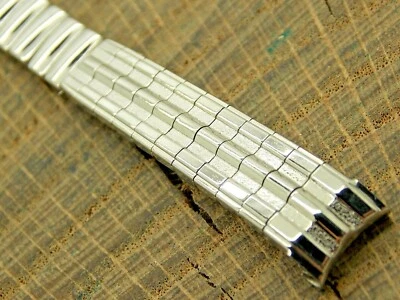 JB Champion USA Vintage NOS Watch Band Stainless Expansion 10mm Unused Bracelet - Image 1 of 4