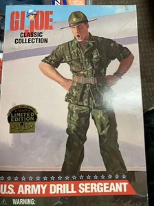 1997 Hasbro 12" GI Joe Classic Collection Black US Army Drill Sergeant MIB G318 - Picture 1 of 4