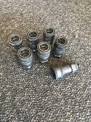 6 SAFEWAY HYDRAULICS S45-6 Quick Connect,Socket,1/2",3/4"-14 PK 6 Lot - Image 1 of 4