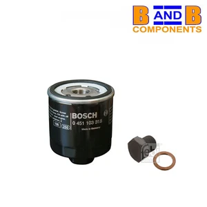 BOSCH OIL FILTER & SUMP PLUG WITH WASHER VW UP SEAT Mii SKODA CITIGO 1.0L A1633 - Picture 1 of 3