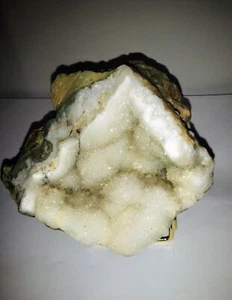 Clear Quartz Geode with Calcite & Zeolite (qz0001) - Picture 1 of 2