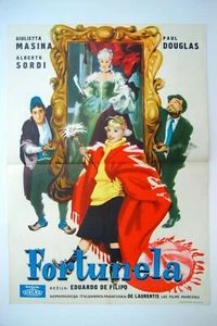 FORTUNELLA FEDERICO FELLINI 1958 SORDI GIULIETTA MASINA EXYUGO MOVIE POSTER - Picture 1 of 2