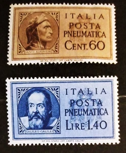 Italy 1945 Lieutenant DANTE-GALILEI Pneumatic Mail Lot of 2 - Picture 1 of 1