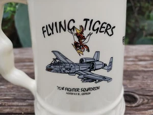 Flying Tigers Tiger Sharks 75th Fighter Squadron Porcelain Tankard Mug Stein - Picture 1 of 15