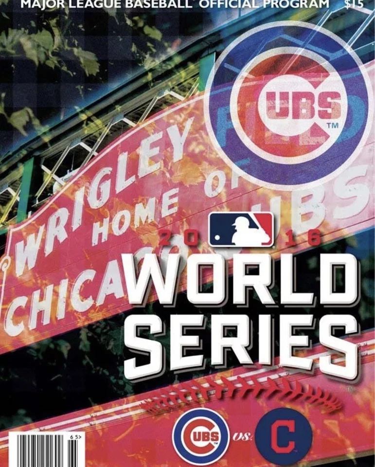 Chicago Cubs vs Cleveland Indians 2016 World Series MLB Official Program - Image 1 of 1
