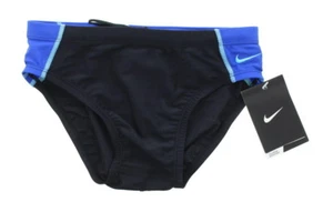 Nike Boys Swim Briefs Youth Core Solid Swimsuit Bottom, with Drawstring TESS0048 - Picture 1 of 14