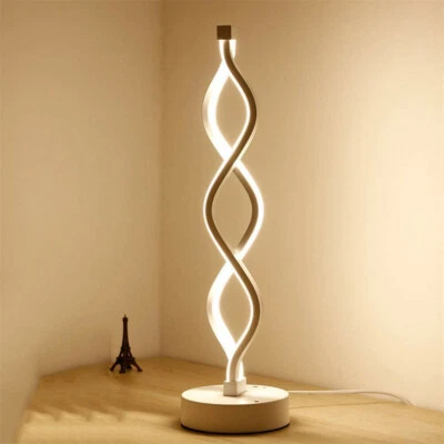 Minimalist Design Dimmable Spiral LED Table Lamp Modern Curve Reading Desk Light - Image 1 of 4