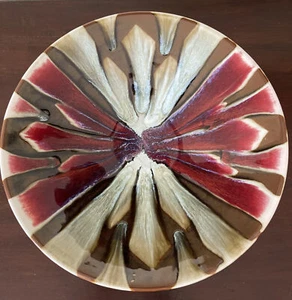 Matthew Patton Art Pottery Bowl Orcas Island Studio Wall Hanging Signed Large - Picture 1 of 12