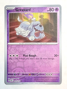2023 Pokemon Scarlet and Violet Obsidian Flames #100 Greavard Reverse HOLO TCG