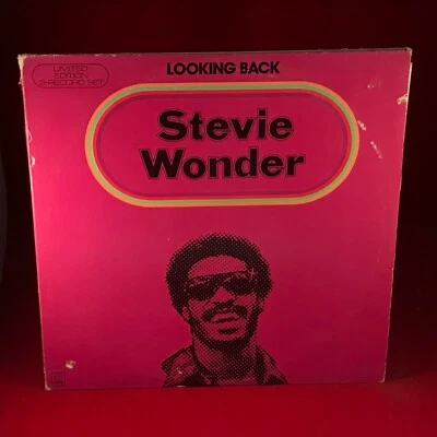 STEVIE WONDER Looking Back 1977 USA Triple Vinyl LP Uptight motown best of Alfie - Image 1 of 4