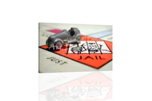 Monopoly - Im Gefängnis - Leinwandbild oder Wandbild - Bild 1 von 2