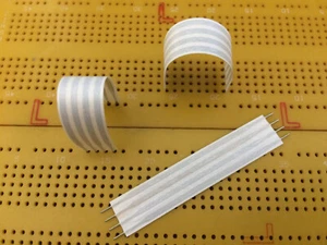 50mm Flexible 4 Way 2.54mm Pitch 3A Flat PCB Jumper 125C Aramid Backed Multi Qty - Picture 1 of 6