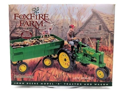1/16 John Deere Model B Tractor And Wagon, Fox Fire Farms Late Harvest - Image 1 of 4