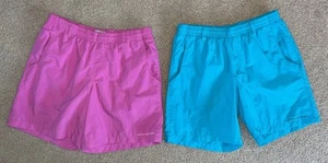 lot of 2 COLUMBIA Omni Shade boys swim shorts sz L 14/16 - Picture 1 of 5