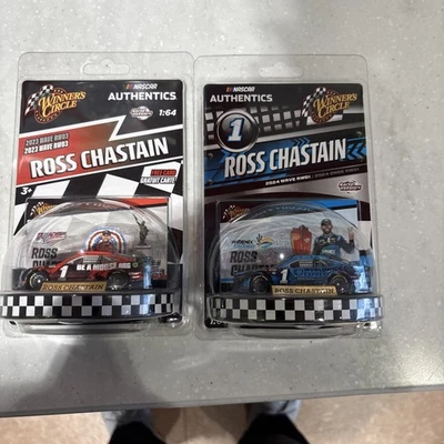 Ross Chastain 1/64 Diecast Winners Circle NASCAR 2023 WAVE RW03 & 2024 Wave RW01 - Image 1 of 2