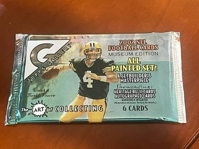 2002 Topps Gallery Football Unopened Pack - Image 1 of 2