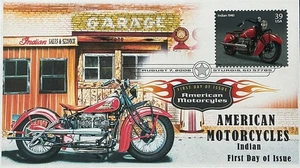 BDAOCITW KSC Cachets 4085 American Motorcycle 1940 Indian DCP Error  - Picture 1 of 2