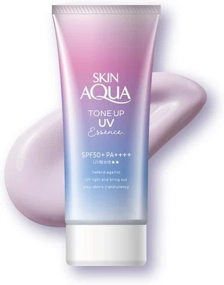 Nuevo ROHTO SKIN AQUA TONE UP UV ESSENTIAL 80g SPF50+ PA++++ Protector Solar Lavanda Foto 1 de 4