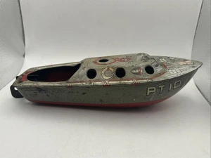 Vintage Marx PT 10 Mosquito Fleet No. 2 Tin Litho Toy Boat - Picture 1 of 9