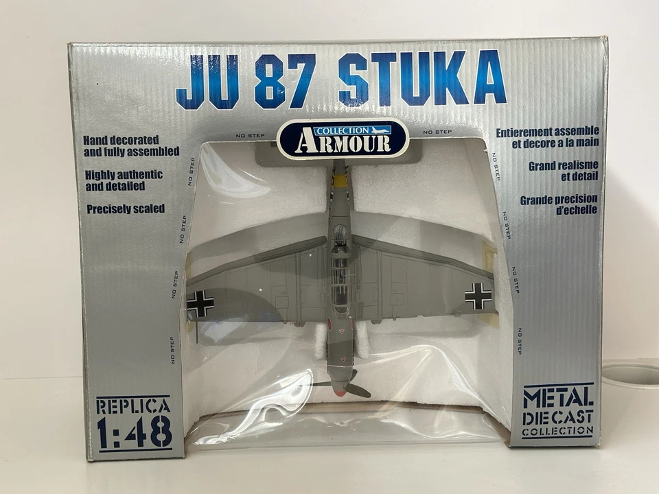 Franklin Mint Armour 1/48 B11B264 Luftwaffe JU-87B-2 Stuka Segunda Guerra Mundial Diecast - Leer Foto 1 de 4
