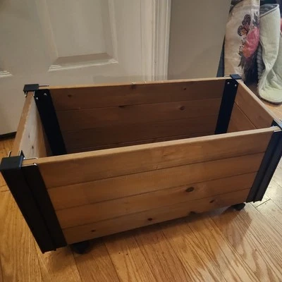 Outdoor Planter 12"x24" FSC Cedar Wood Crafted  Vita Mezza  2-PACK - Image 1 of 3