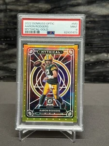 AARON RODGERS /10  2022 Panini Donruss Optic GOLD Mythical CASE HIT SSP - Picture 1 of 5