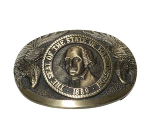 Washington State Seal Belt Buckle # 1st Edition Vtg Award Design - Picture 1 of 6