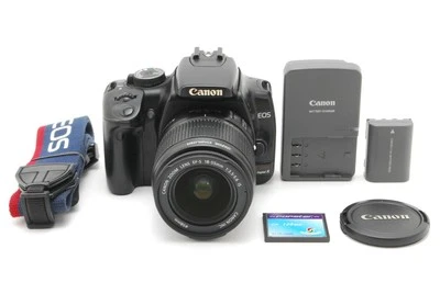 【NEAR MINT】Canon EOS Kiss Digital X w/ Zoom Lens EF-S 18-55mm F/3.5-5.6 IS JAPAN - Image 1 of 4