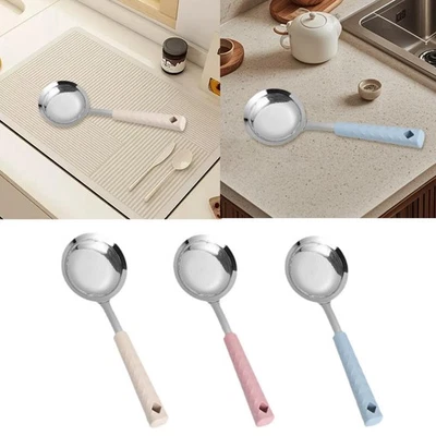 Feinmaschiger Schaumlöffel, Frittierölfilter mit langem Griff, geschlitztes - Bild 1 von 2