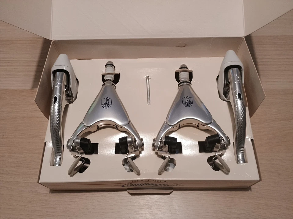 Nos Nib 1985/86 Campagnolo Delta C Record Brake Calipers Nuovi Freni New Mint  - Immagine 1 di 4